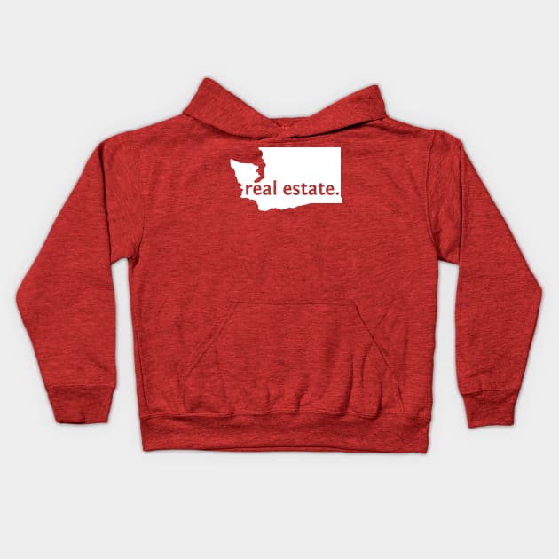 Washington State Real Estate T-Shirt Kids Hoodie by Proven By Ruben